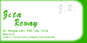 zita revay business card